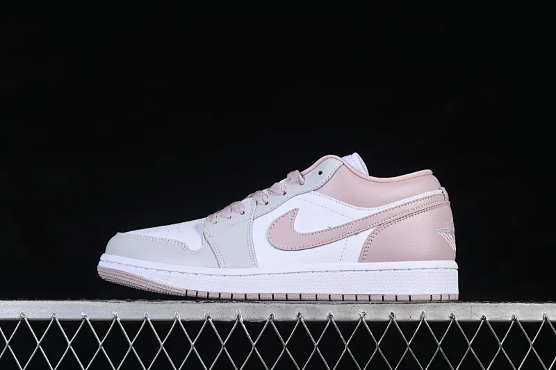 All categories Air Jordan Jordan series basketball shoes Air Jordan 1 Low Air Jordan 1 Low AJ1 Joe 1 rice white powder low-top cultural casual sneakers DC0774-606